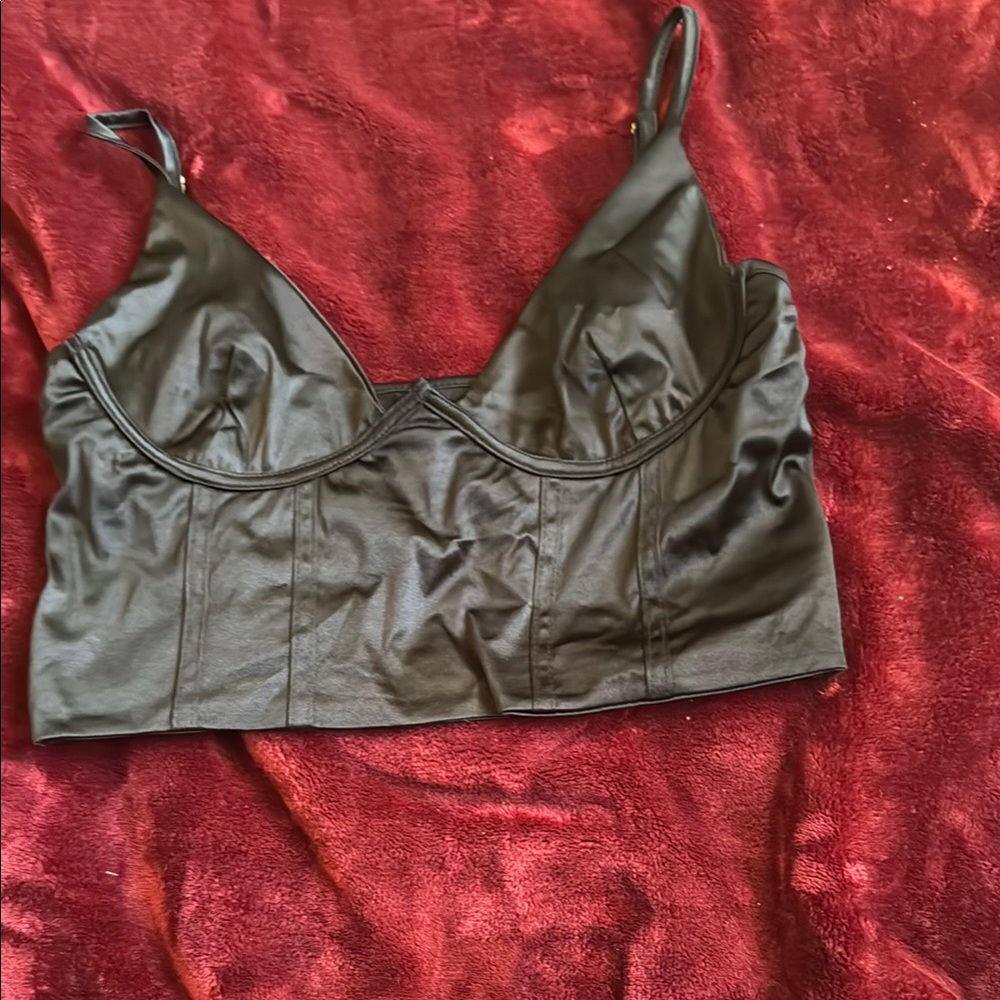 Black Silk crop top